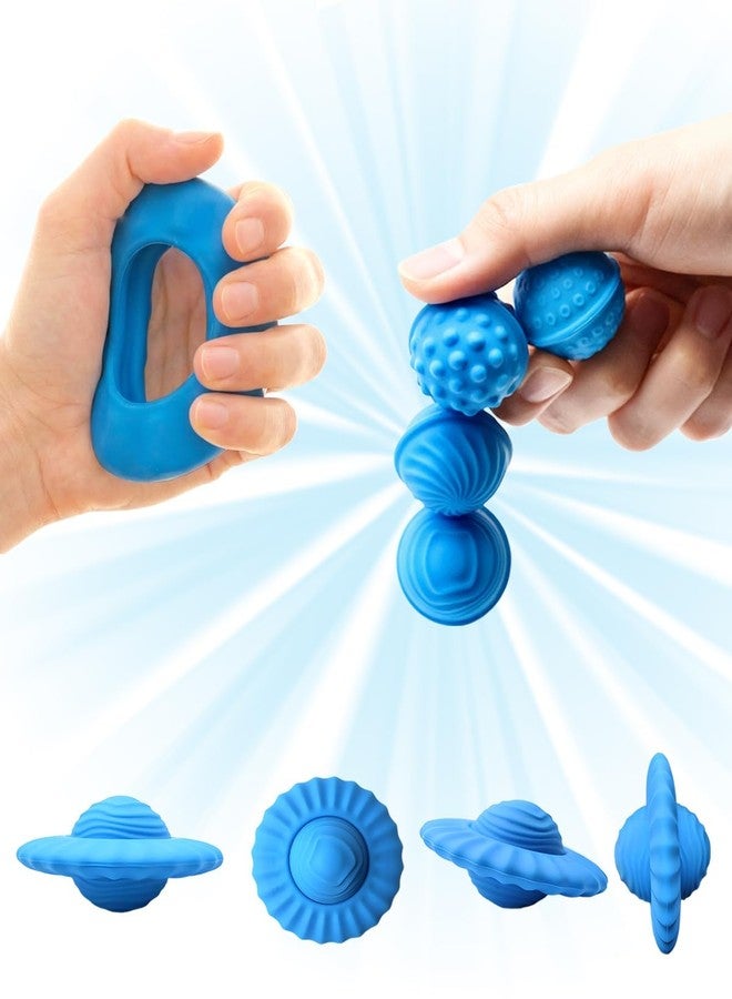 Sizobi Magnetic Fidget Balls Silicone Fidget Toys for Adults & Teens,4PCS Stress Relief Sensory Toys for Autism ADHD Anxiety,Quiet UFO Office Desk Stress Toys,Stocking Stuffers for Women Men Teen Gift - Image 1